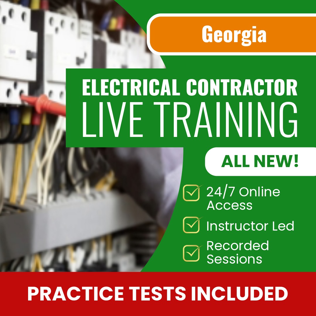 Georgia Electrical Contractor (Class I and Class II) Exam Prep - Live Virtual + Self Study Training