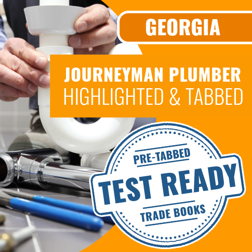 Georgia Journeyman Plumber Highlighted & Tabbed Book Package