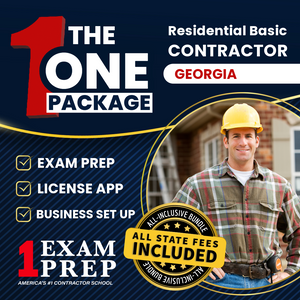 The 1 Package: All-Inclusive Georgia Residential Basic Contractor Exam, Licensing & Business Setup Solution