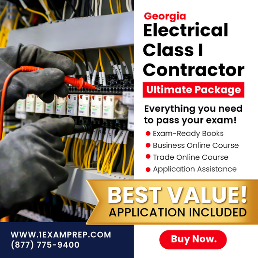 Georgia Electrical Class I (Restricted) Contractor Ultimate Exam Prep Rental Package