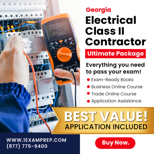 Georgia Electrical Class II (Unrestricted) Contractor Ultimate Exam Prep Rental Package