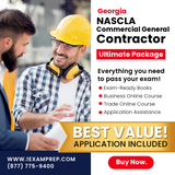 Georgia NASCLA Commercial General Building Contractor Ultimate Exam Prep Rental Package