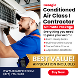 Georgia Conditioned Air Class I (Restricted) Contractor Ultimate Exam Prep Rental Package