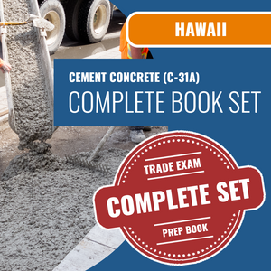 Hawaii Cement Concrete Contractor (C-31A) Exam Book Package