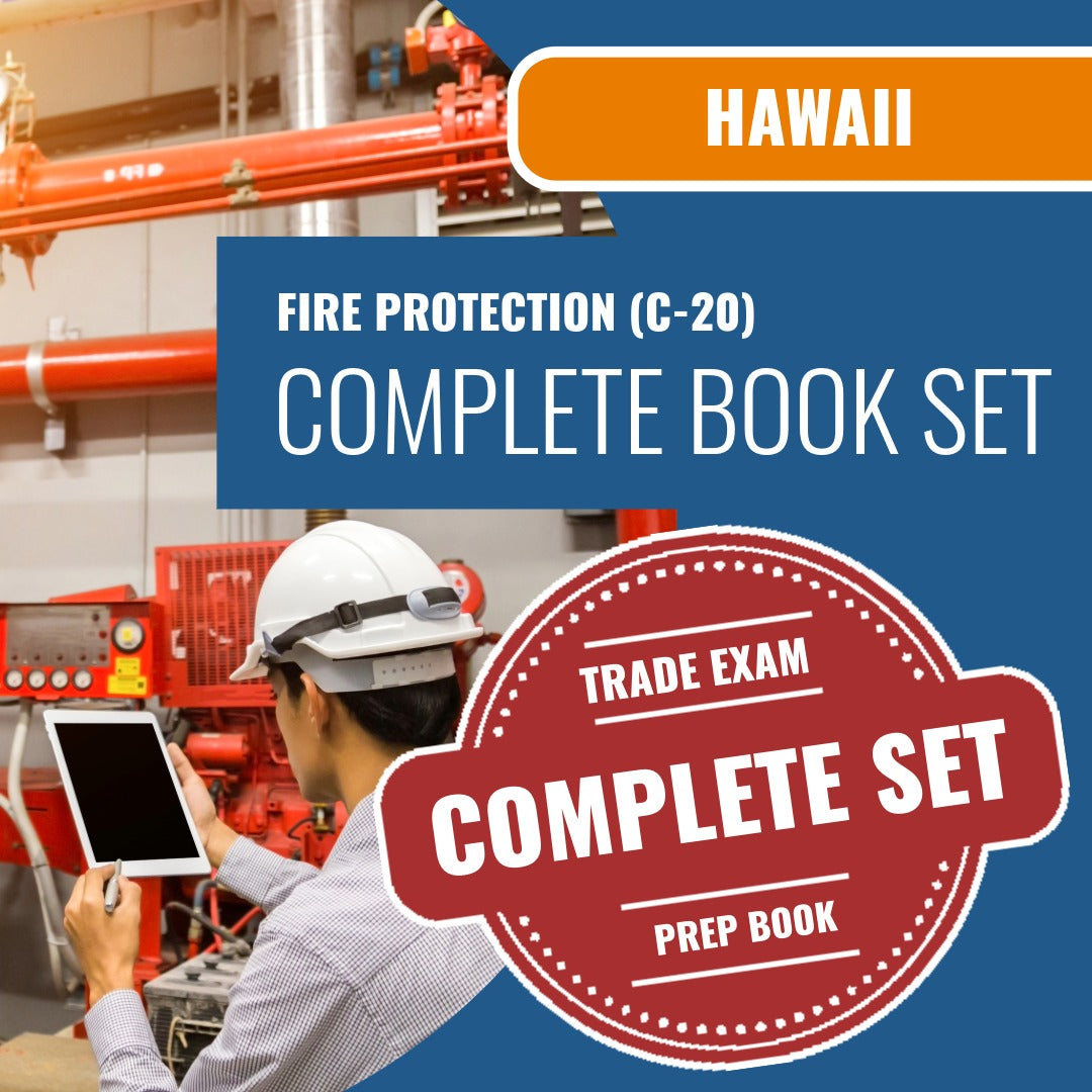 Hawaii Fire Protection Contractor (C-20) Exam Book Package