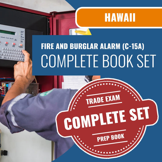 Hawaii Fire and Burglar Alarm Contractor (C-15A) Exam Book Package
