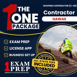 The 1 Package: All-Inclusive Hawaii Roofing Contractor (C-42) Exam, Licensing & Business Setup Solution