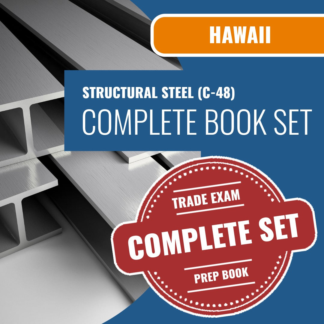 Hawaii Structural Steel Contractor (C-48) Exam Book Package – 1 Exam Prep