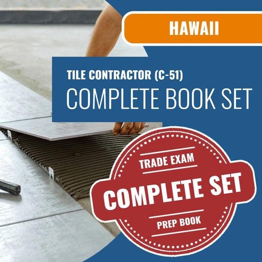 Hawaii Tile Contractor (C-51) Exam Book Package