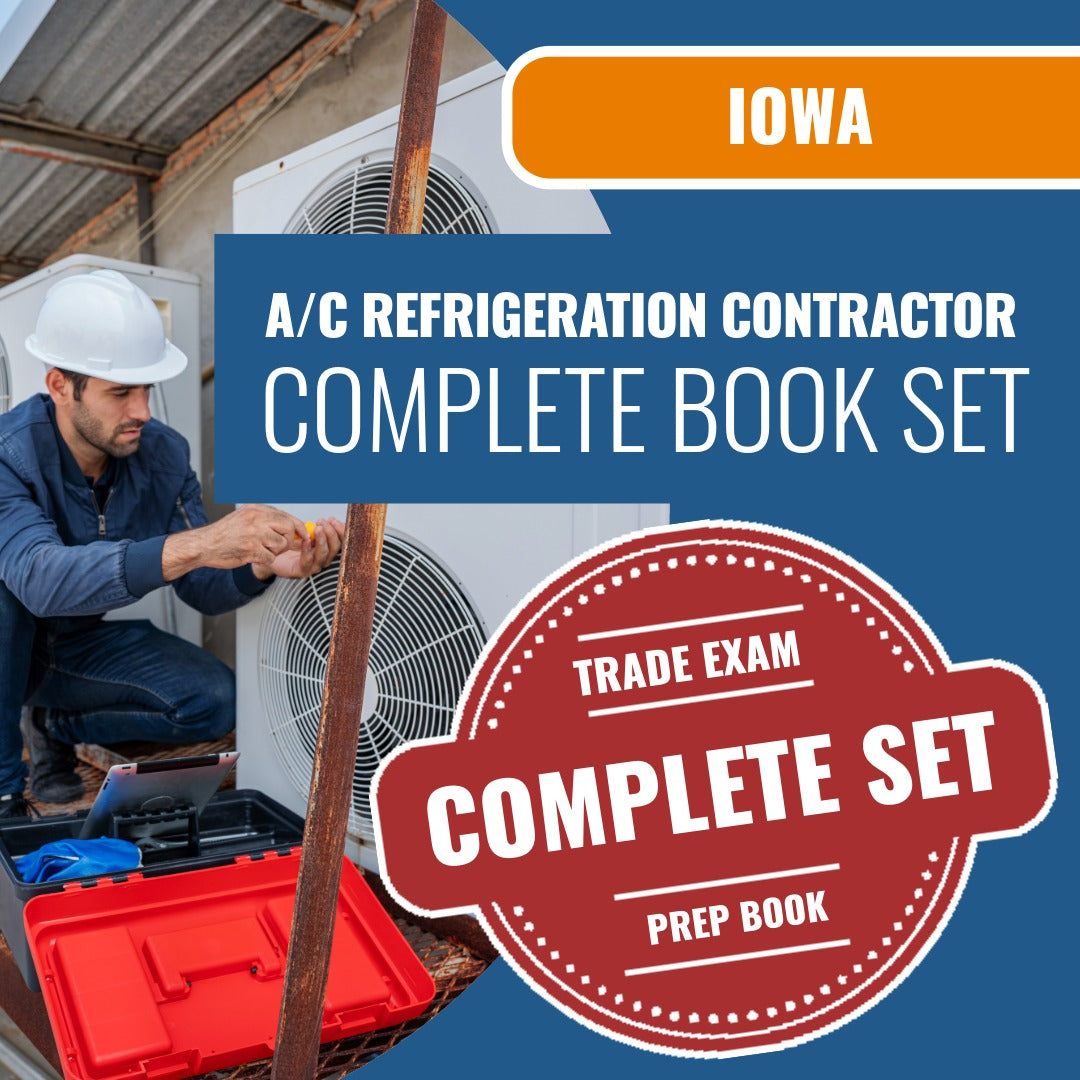 Iowa Disconnecting & Reconnecting Air Conditioning Refrigeration Systems Contractor Book Package