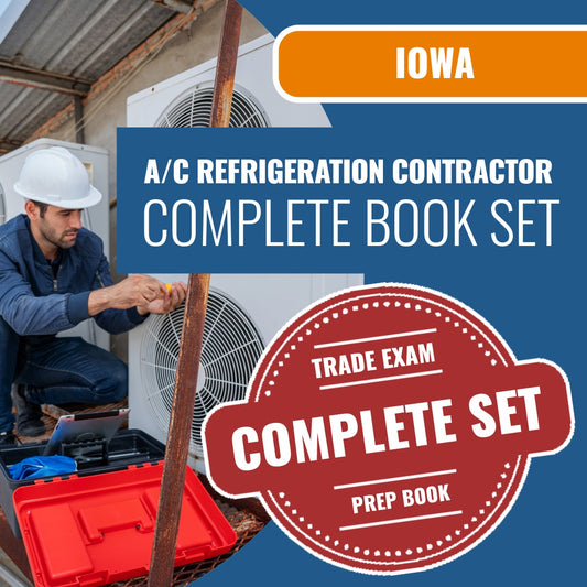 Iowa Disconnecting & Reconnecting Air Conditioning Refrigeration Systems Contractor Book Package