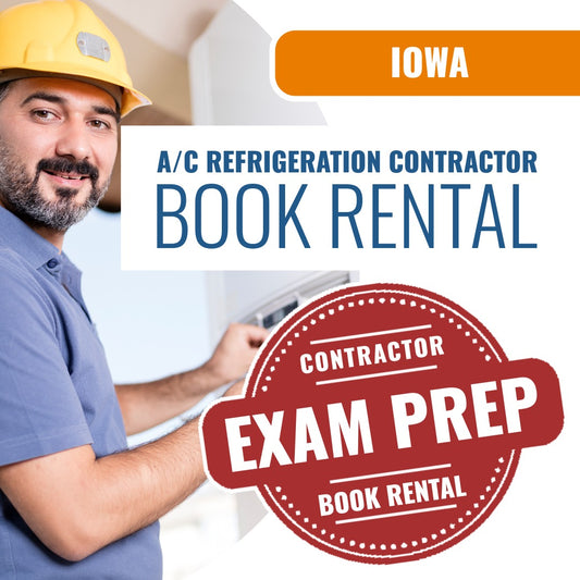 Iowa Disconnecting & Reconnecting Air Conditioning Refrigeration Systems Contractor - Books & Courses Rental Package