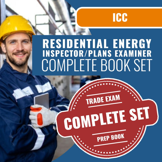 ICC Residential Energy Inspector/Plans Examiner - 79 Exam Book Package