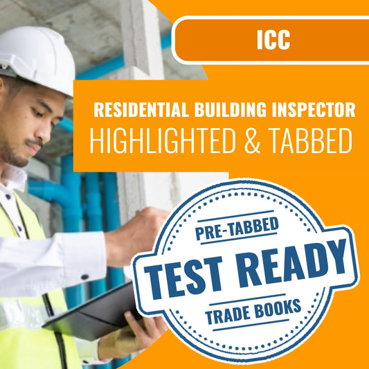 ICC Residential Building Inspector - B1 Highlighted & Tabbed Book Package