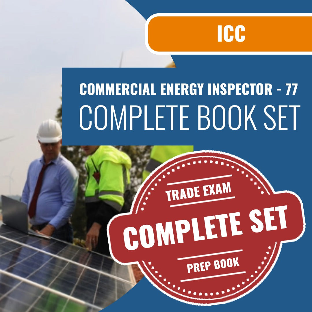 ICC Commercial Energy Inspector - 77 Exam Book Package