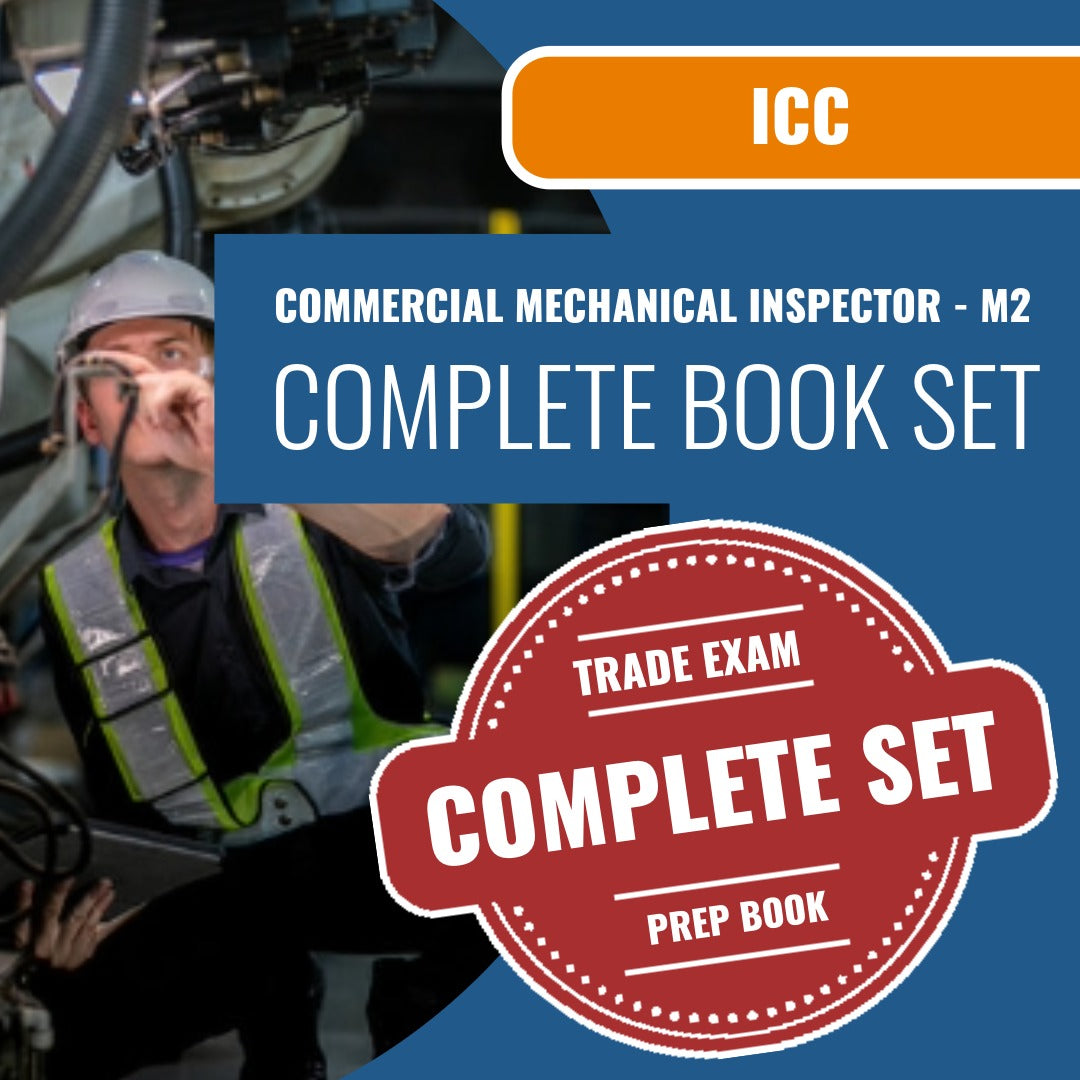 ICC Commercial Mechanical Inspector - M2 Exam Book Package