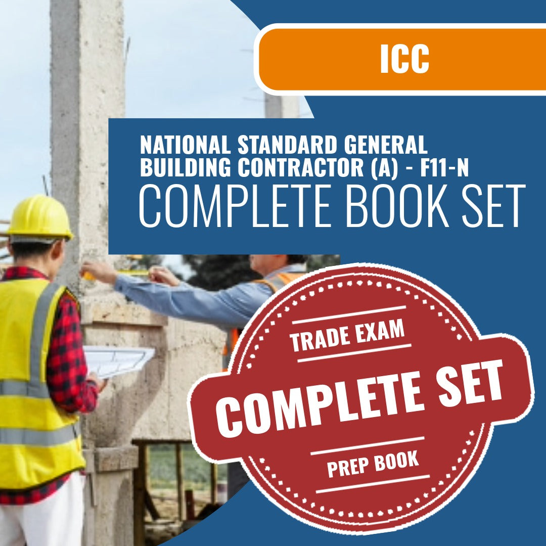 ICC National Standard General Building Contractor (A) - F11-N Exam Book Package