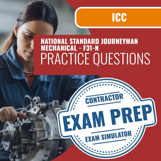 ICC National Standard Journeyman Mechanical - F31-N Exam - Online Practice Questions