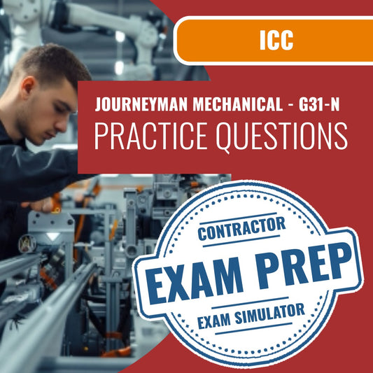 ICC Journeyman Mechanical - G31-N Exam - Online Practice Questions