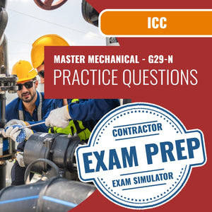 ICC Master Mechanical - G29-N Exam - Online Practice Questions