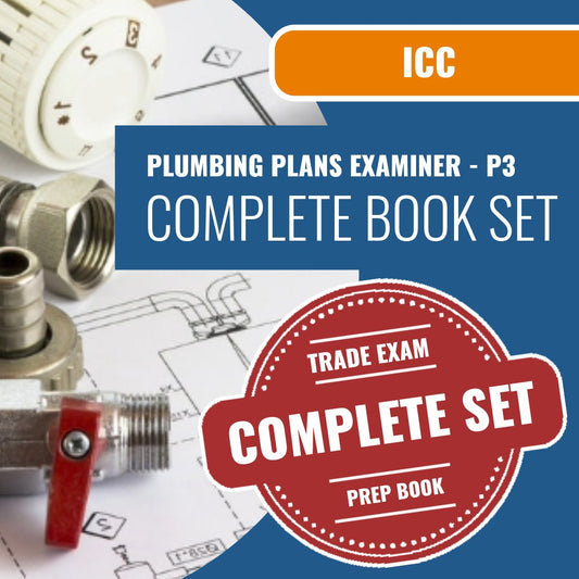 ICC Plumbing Plans Examiner - P3 Exam Book Package