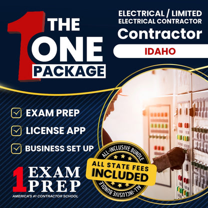 The 1 Package: All-Inclusive Idaho Electrical / Limited Electrical Contractor Exam, Licensing & Business Setup Solution
