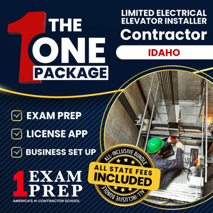 The 1 Package: All-Inclusive Idaho Limited Electrical Elevator Installer Contractor Exam, Licensing & Business Setup Solution