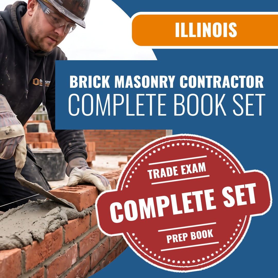Chicago Illinois Brick Masonry Contractor 302 (B Card) Book Package