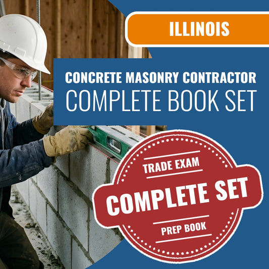 Chicago Illinois Concrete Masonry Contractor 307 (C Card) Book Package