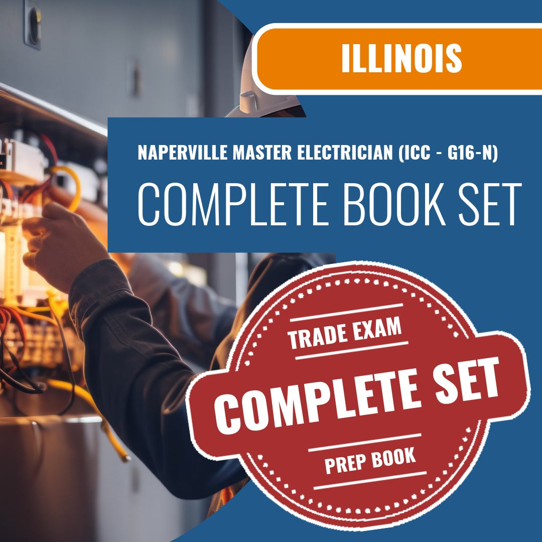 Naperville Illinois Master Electrician (ICC - G16-N) Exam Book Package
