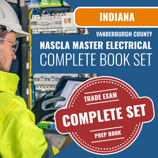 Vanderburgh County Indiana NASCLA Master Electrical Contractor Exam Book Package