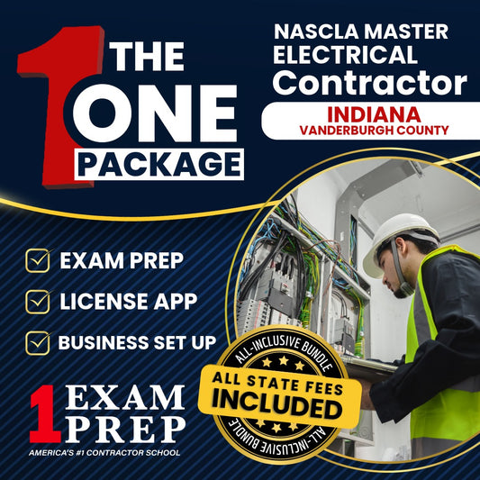 The 1 Package: All-Inclusive Vanderburgh County Indiana NASCLA Master Electrical Contractor Licensing & Business Setup