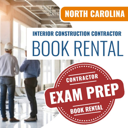 North Carolina Interior Construction Contractor Exam Books & Course Rental