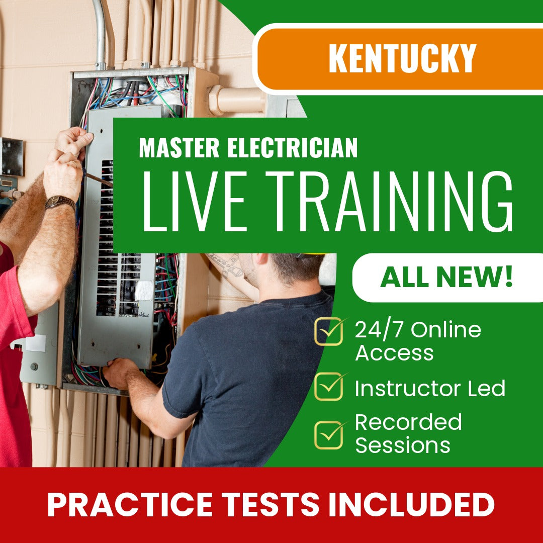 Kentucky Master Electrician Exam Prep  - Live Virtual + Self Study Training