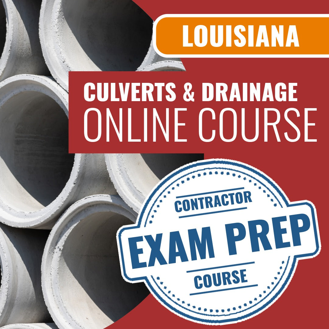 Louisiana Culverts And Drainage Structures Contractor - Online Exam Pr ...