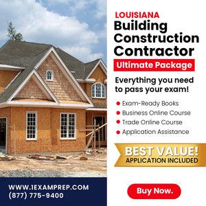Louisiana Building Construction Contractor Ultimate Exam Prep Rental Package