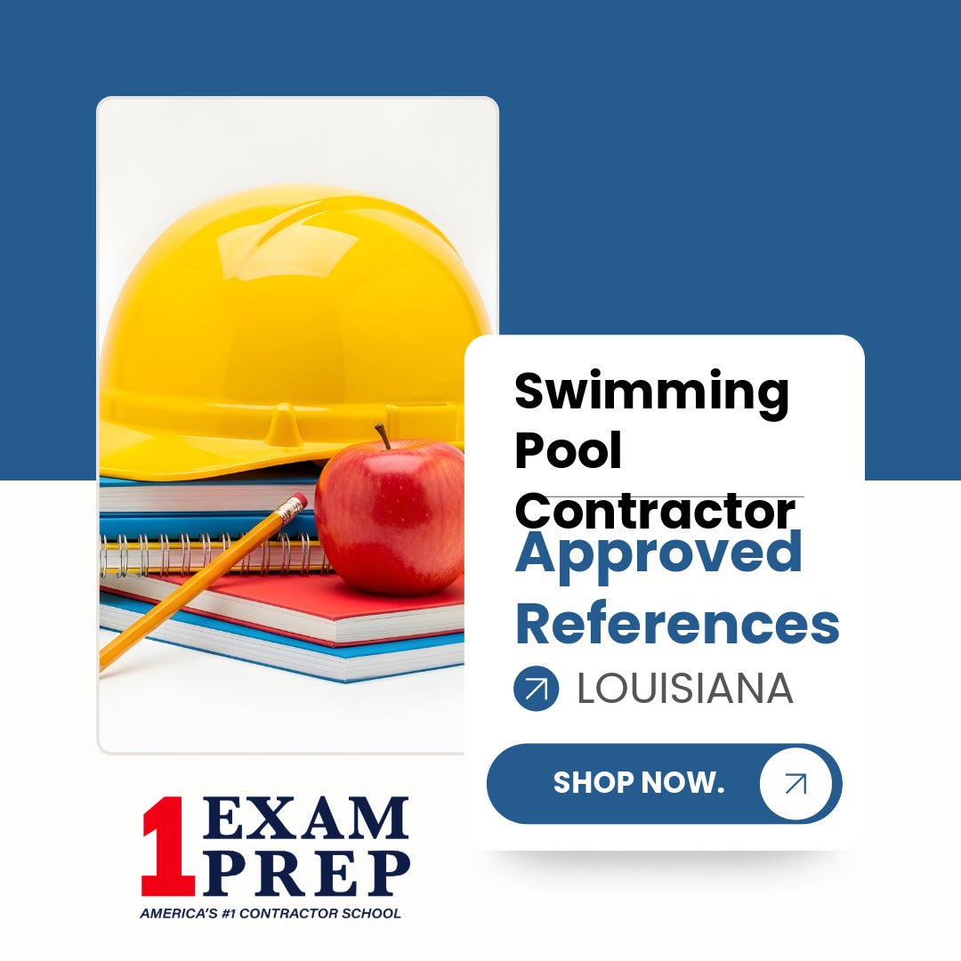 Louisiana Swimming Pool Contractor Exam Approved References