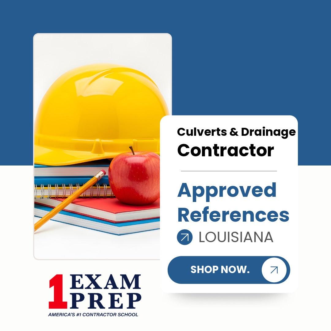 Louisiana Culverts & Drainage Contractor Exam Approved References