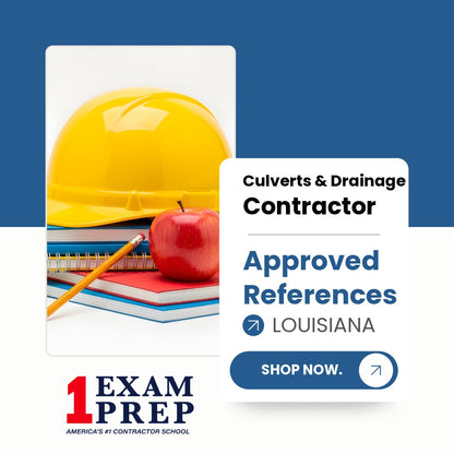 Louisiana Culverts & Drainage Contractor Exam Approved References
