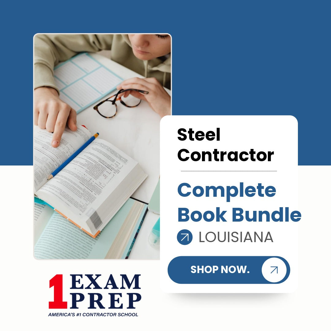 Louisiana Steel Contractor Exam Complete Book Bundle