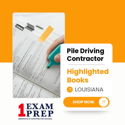 Louisiana Pile Driving Contractor Exam Highlighted Books