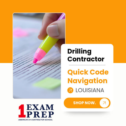 Louisiana Drilling Contractor Exam Quick Code Navigation