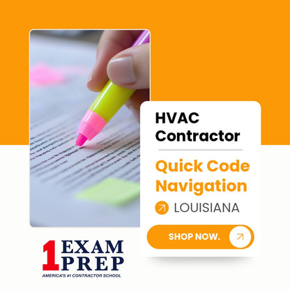 Louisiana HVAC Contractor Exam Quick Code Navigation