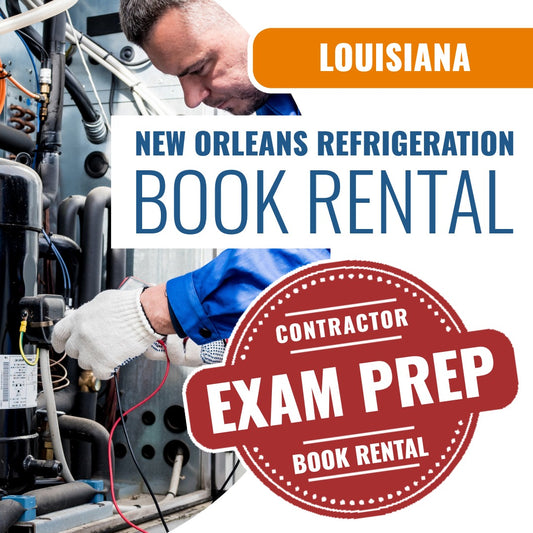 New Orleans Louisiana New Orleans First Class Stationary Refrigeration Contractor (ICC - 635-LA) Books & Courses Rental Package