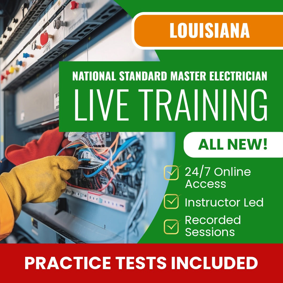 New Orleans Louisiana National Standard Master Electrician (ICC - F16-N) Contractor Exam Prep - Live Virtual + Self Study Training