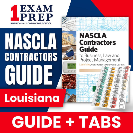 Louisiana Master Plumber & Natural Gas NASCLA Contractor's Guide to Business, Law and Project Management, 2nd Edition + Tabs Bundle