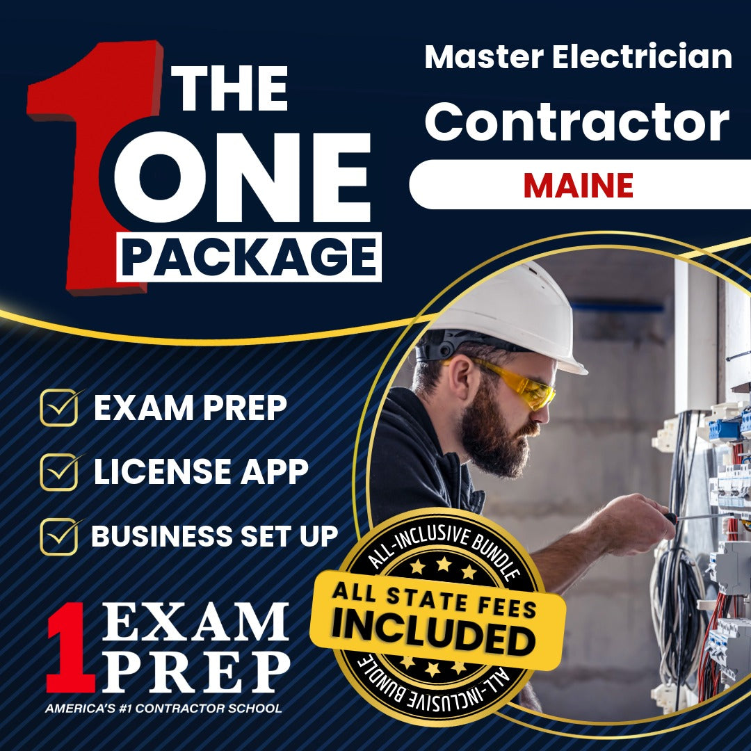 The 1 Package: All-Inclusive Maine Master Electrician Exam, Licensing & Business Setup Solution