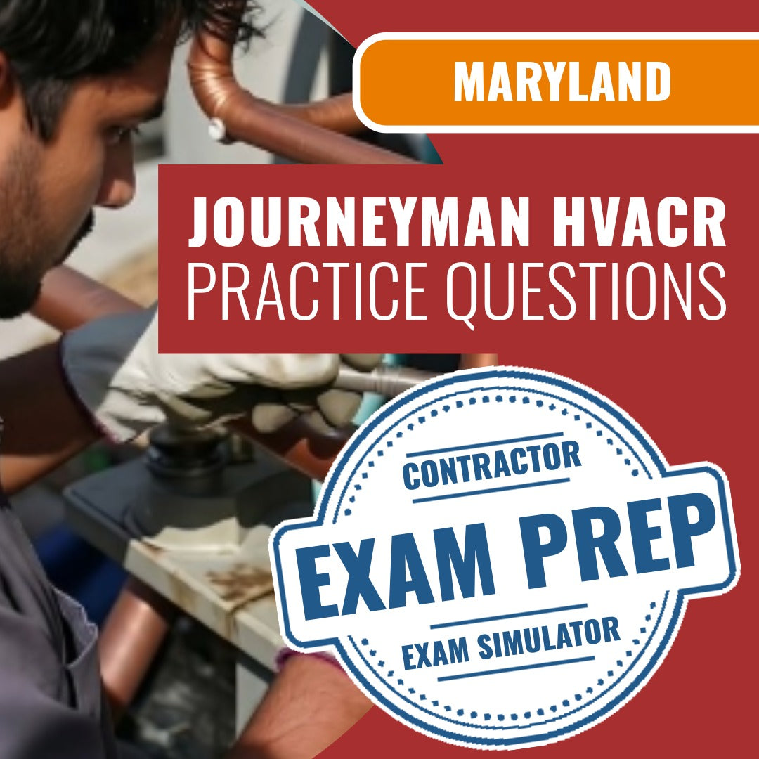 Maryland HVACR Journeyman (PSI) - Online Practice Questions
