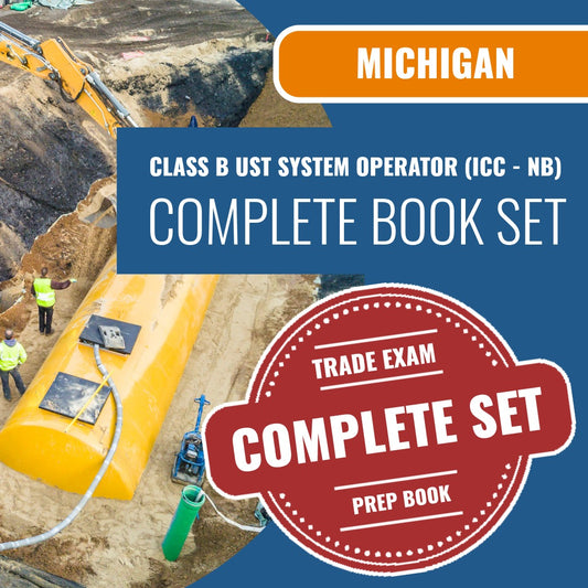 Michigan Class B UST System Operator (ICC - NB) Exam Book Package