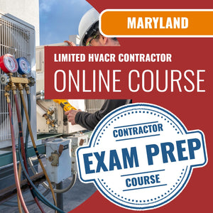 Maryland Limited HVACR Contractor Exam - Online Exam Prep
